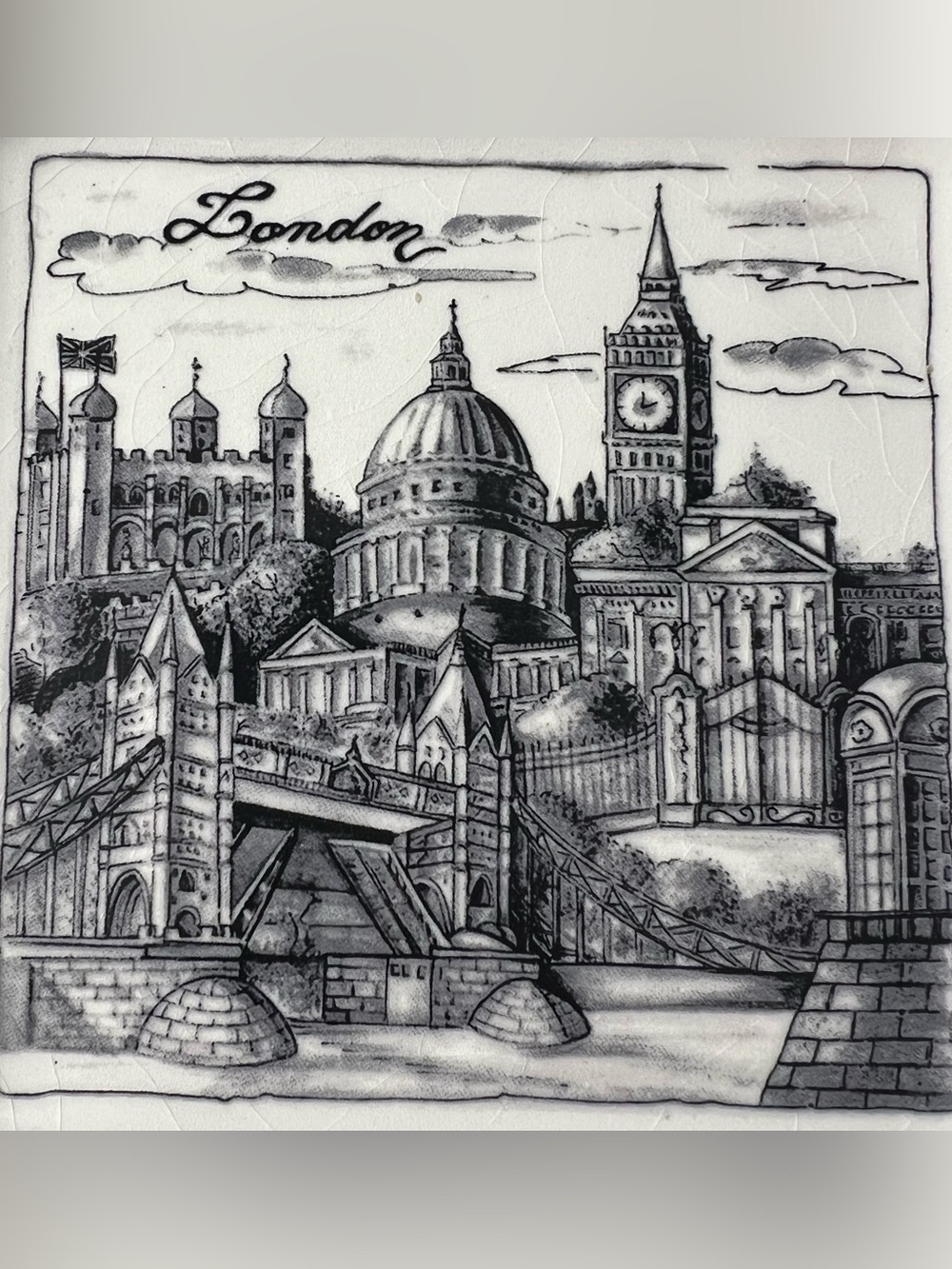 Italian Brunelli “Cities” series London Plate